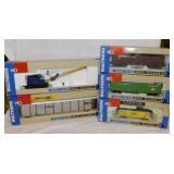 5 new Walthers railroad train cars in boxes: