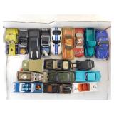 18 toy cars & trucks: Mattel - Maisto -