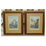 Two 1830's William Henry Bartlett prints: Castle