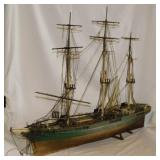 Vintage wood hand carved 19th Century Sailing