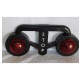 Railroad train crossing signal toy, 13' x 6'