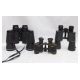 3 pair binoculars: Tasco Zip 20x50 -