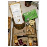 Vintage shaving items: Oster hair coppers in box