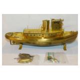 Overland brass Erie Railroad tugboat #1431,