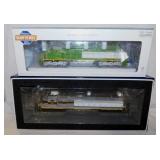 2 new railroad train engines in box: