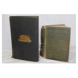 2 antique books: 1895 Mark Twain Roughing It -