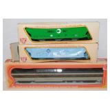 3 IHC railroad train cars in boxes: