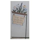 Yard art stakes - Shepherd hooks - Flower trellis