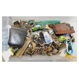 Various keys w/ keychains: Bott's Locksmith Shop