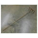 Antique farm corn rake
