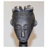 Vintage hand carved dark wood African Ghana