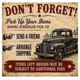 Pickup date & time