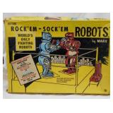 1960's Marx Rock 'em Sock 'em Robots toy in box w/