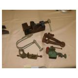 Eron machinist vise - 3 small clamp on vises