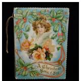 Antique 1880's Victorian Christmas card A