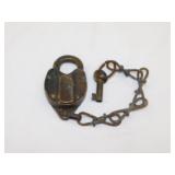 Antique Theo M. Edwards brass & iron railroad