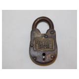 Vintage New York Insane Asylum padlock, 1.5' wide
