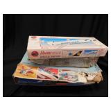 4 vintage airplane model kits in boxes: Airfix