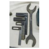 4 antique squares - Cast iron ladle - Custom made