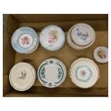 22 antique porcelain & ironstone butter pats