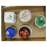 20 antique porcelain & ironstone butter pats