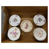 20 antique porcelain butter pats
