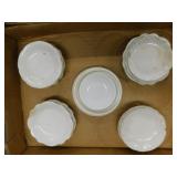 21 antique porcelain, glass & ironstone butter