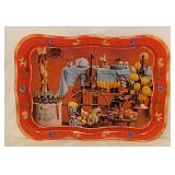1970's metal Autumn Harvest Coca-Cola tray
