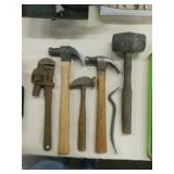 Antique cobblers hammer - 2 claw hammers - Rubber