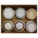 16 antique diner butter pats