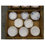 22 antique porcelain & ironstone butter pats