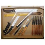 Regent Sheffield knives in block - Carving &