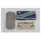 Vintage Rolls razor in box - Coins of the Bible on