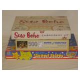 New Sew Boho embroidery kit - 2 jigsaw puzzles