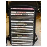 16 country music CD's, some new in zippered case