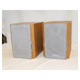 Pair of Initial compact wooden bookshelf