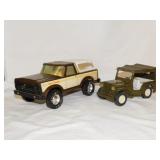 1970's pressed steel Tonka military jeep - Nylint