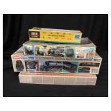 4 vintage railroad train model kits I boxes: Piko