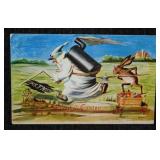 35 antique postcards - 1915 University of