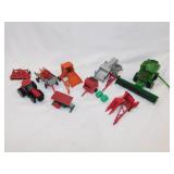 Vintage Ertl farm toy tractors & implements
