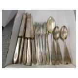 Silverplate flatware: Antique grapefruit spoons -