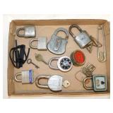 Vintage padlocks & keys: Yale - Miller- Master -