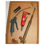 Brass torch tip - Air Tools angle grinder - Air