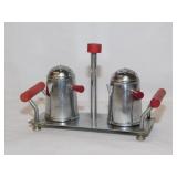 Vintage mini coffee pot salt & pepper S&P shaker