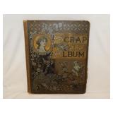 Late 19th Century antique Victorian scrap album: