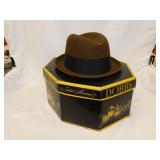 Vintage Dobbs Fifth Avenue men's suede fedora hat