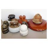 8 porcelain insulators: Giant 10' Ohio Brass Co.