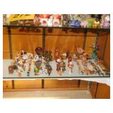 120+ miniature blown glass, pewter, wood &