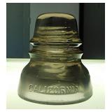 California smokey amethyst glass insulator