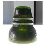 Brookfield green glass insulator